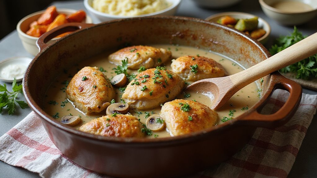Savory Chicken Braised In Wine