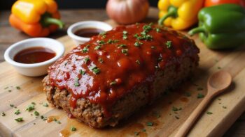savory meatloaf with glaze