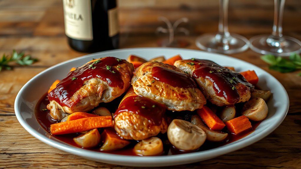 Savory Wine-Braised Chicken Recipe 1 Savory Wine Braised Chicken Delight
