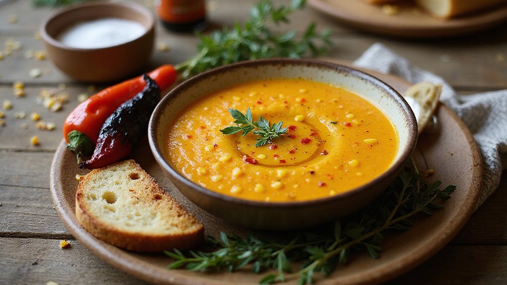 Smoky Roasted Red Pepper Soup