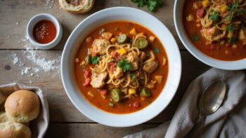 spicy chicken gumbo soup
