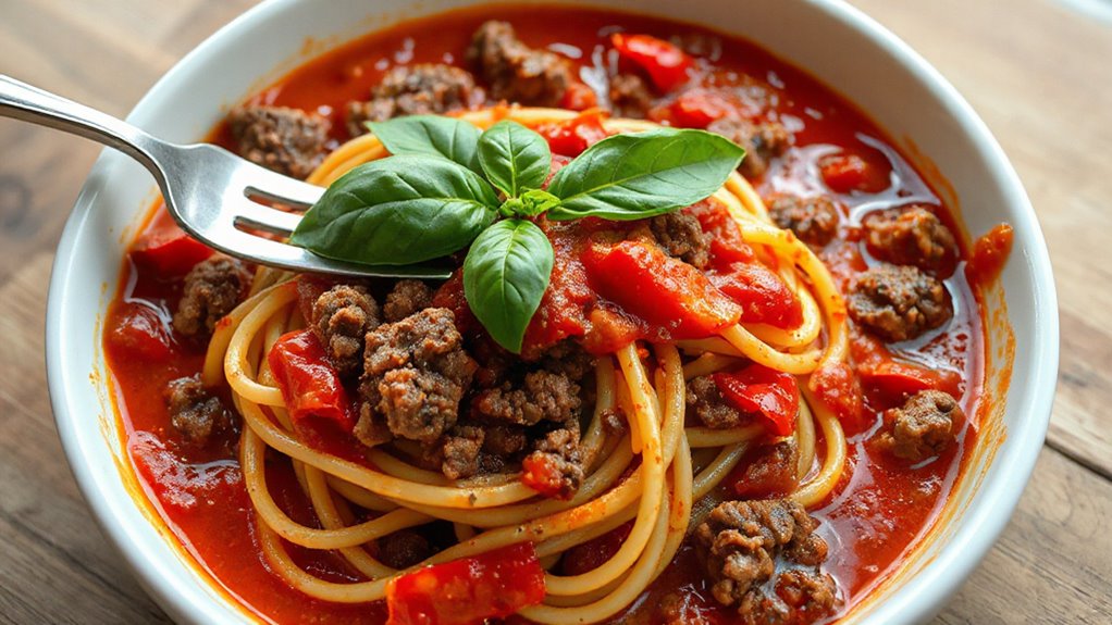 Spicy Hamburger Spaghetti Recipe 1 Spicy Hamburger Spaghetti Recipe