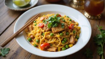 spicy malaysian fried noodles