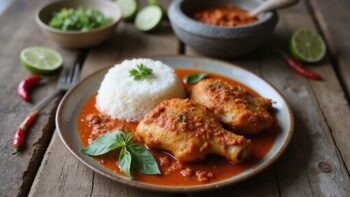 spicy smashed chicken dish