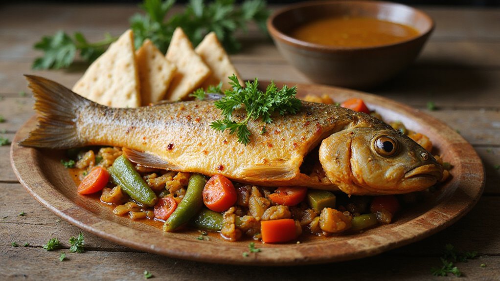 Steamed Snapper With Okra