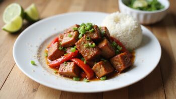 tangy marinated pork dish