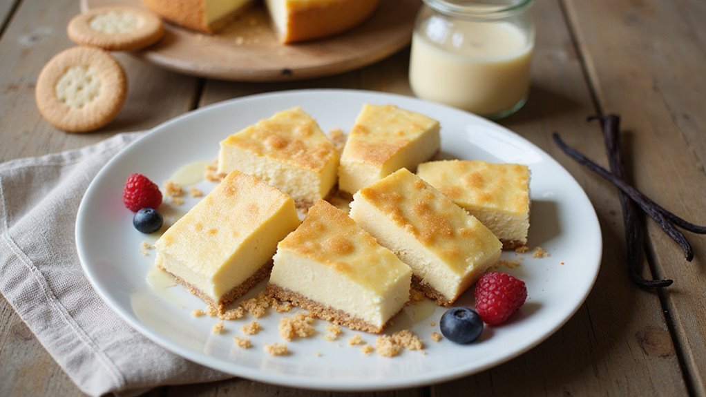 Vanilla Cheesecake Square Recipe